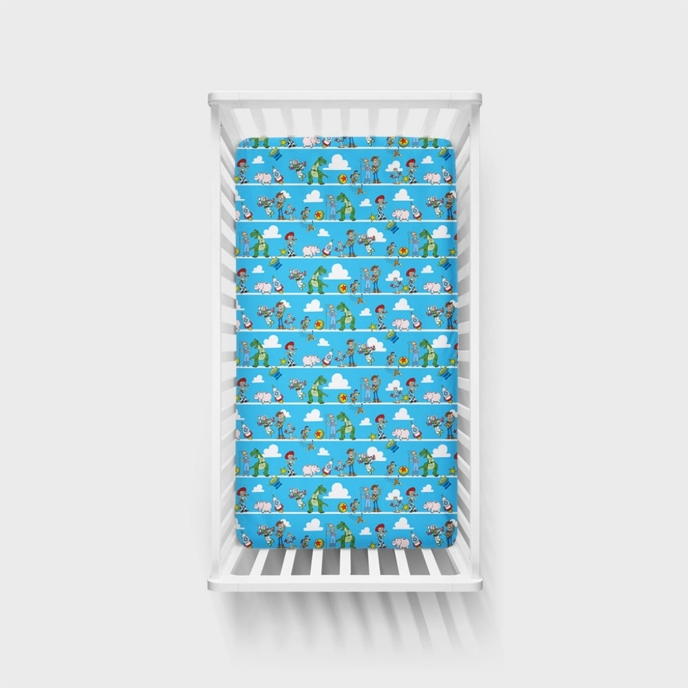 NIB Little Sleepies Disney & Pixar Toy Story Pals Fitted Crib Sheet - Picture 2 of 6